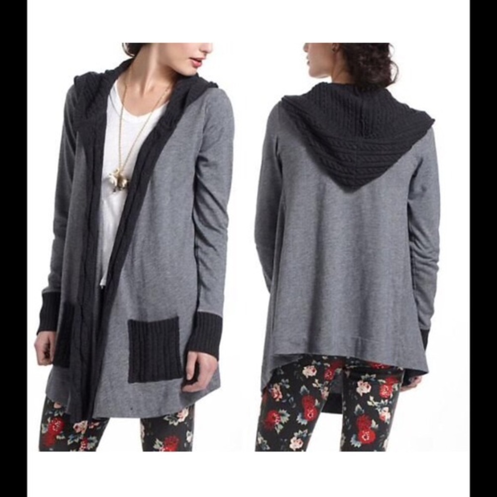 Anthro hooded sweater